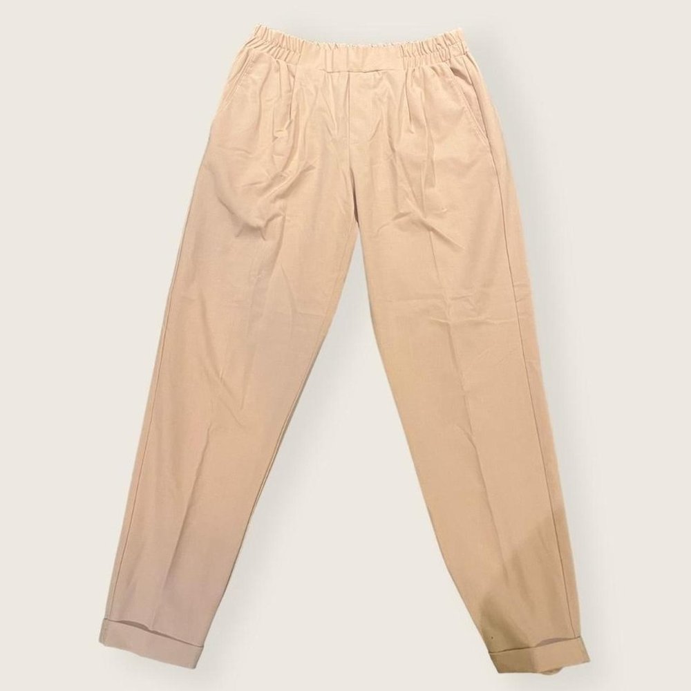 Bershka Light Pink Trousers In